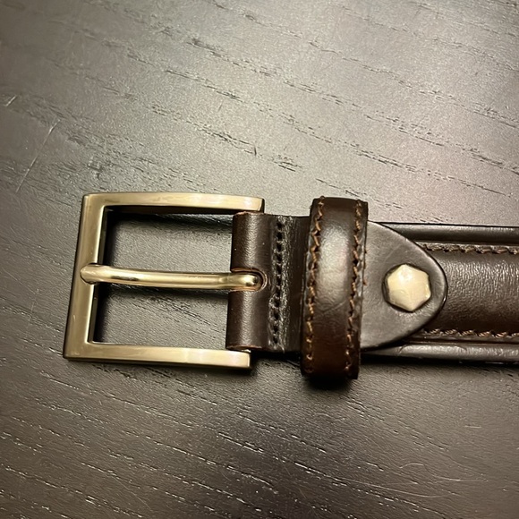 Vintage Lafayette 148 Homme Men’s Leather Made in Italy Belt - Picture 5 of 10